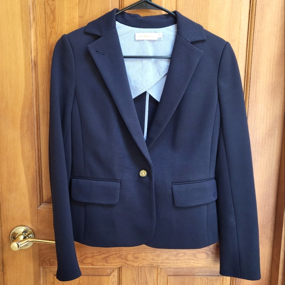 Tory Burch blazer in navy blue and size XS